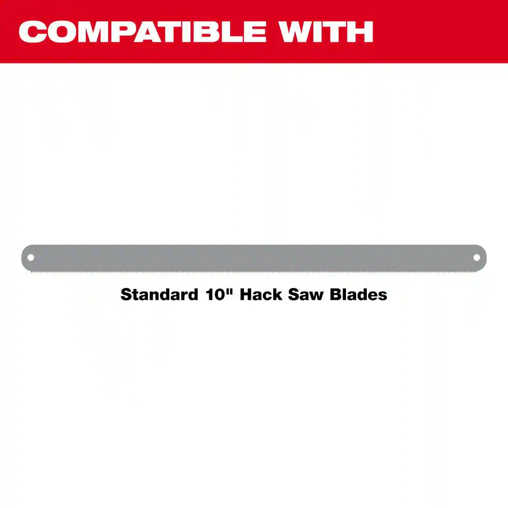 12 In. Hack Saw with Rubber Handle with 10 In. Hack Saw